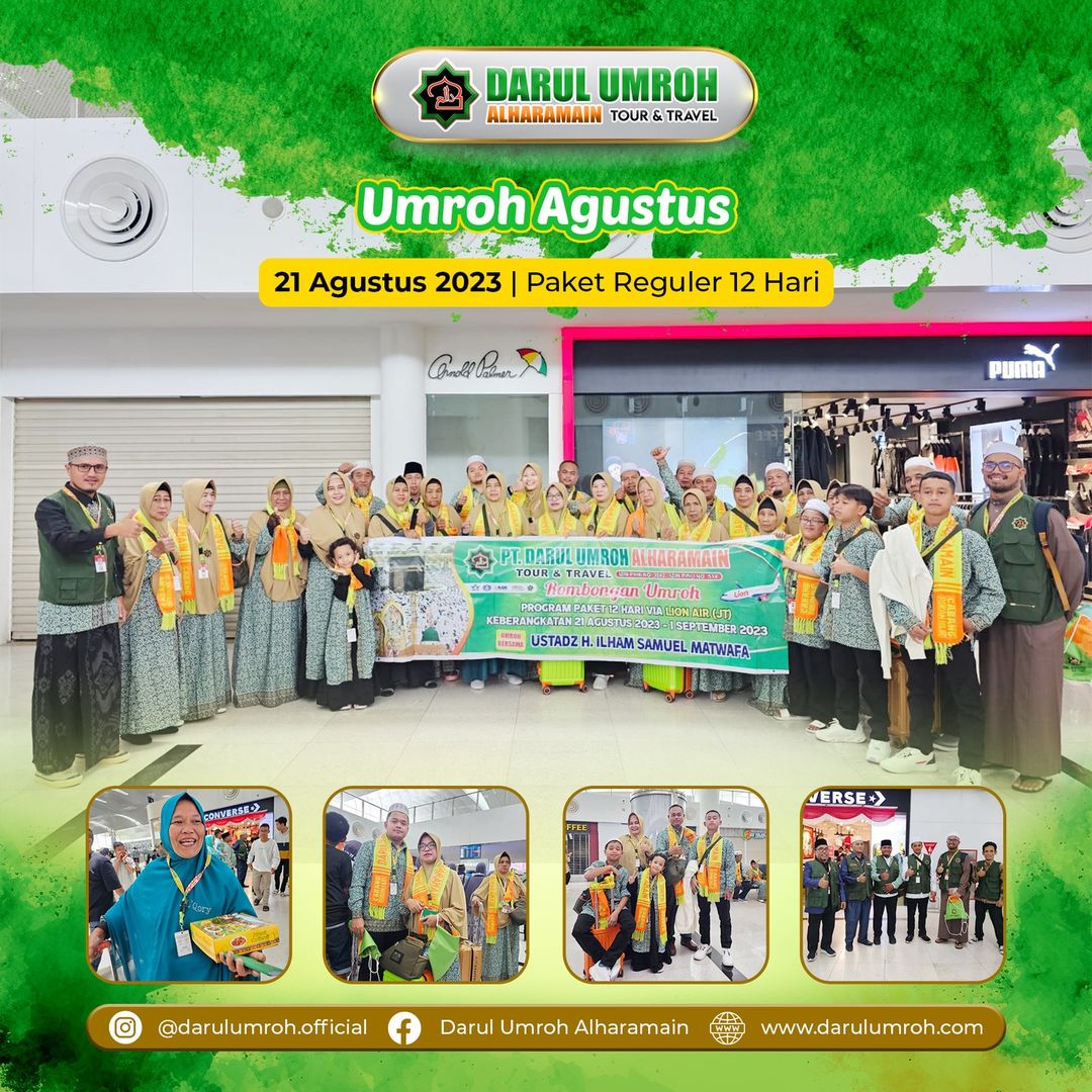 Keberangkatan 21 Agustus 2023