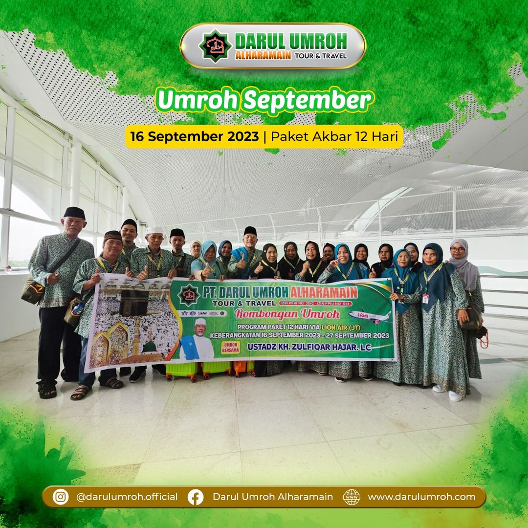 Keberangkatan 16 September 2023